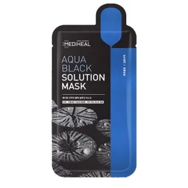 Mặt Nạ Than Hoạt Tính Loại Bỏ Bã Nhờn Mediheal Aqua Black Solution Mask 23ml